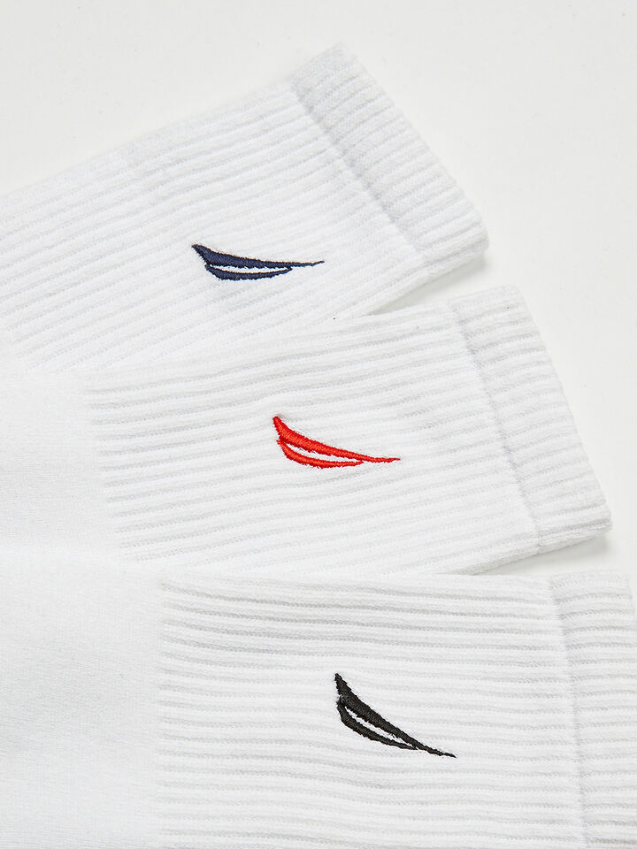Nautica Essentials 3-Pack Crew Socks