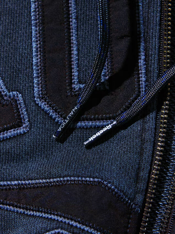 Special Edition Nautica Japan x Reebok Pigment Dyed Zip Hoodie, Navy, hi-res image number 8