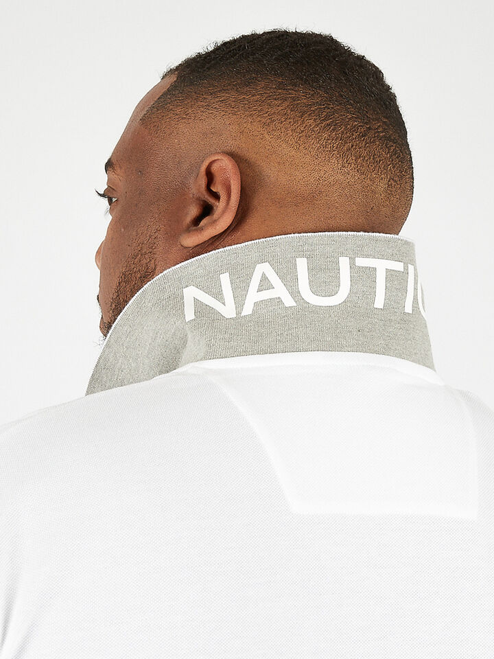 Big & Tall Nautica Essentials Collection Brent Polo, White, hi-res image number 3
