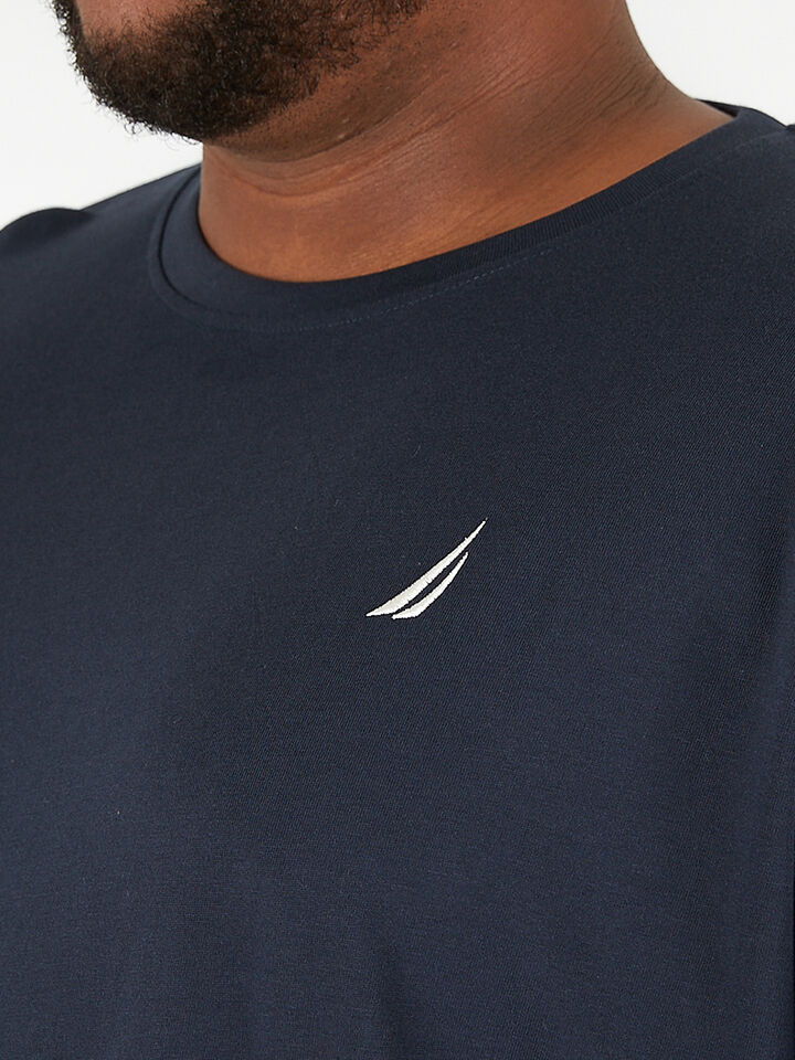 Big & Tall Nautica Essentials Collection Bowen Tee, Navy, hi-res image number 3
