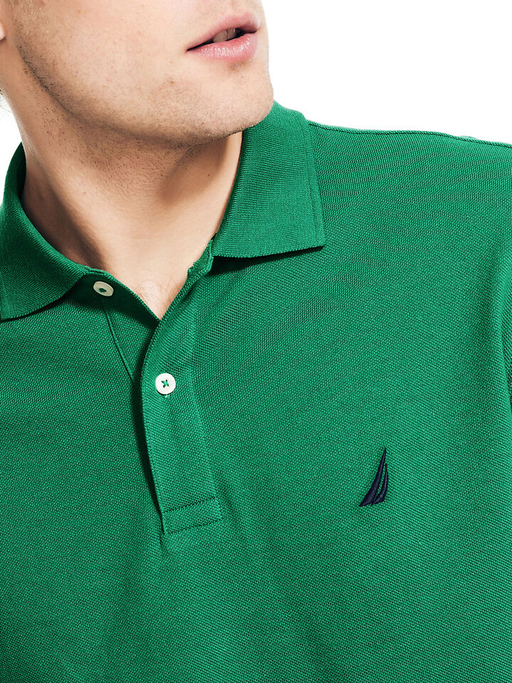 Essentials Regular Fit Pique Polo, Rolling Green, hi-res image number 4