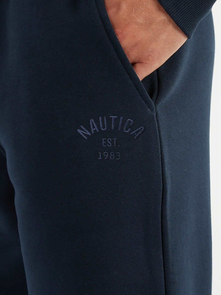 Embroidered Track Pants, Navy, hi-res image number 3