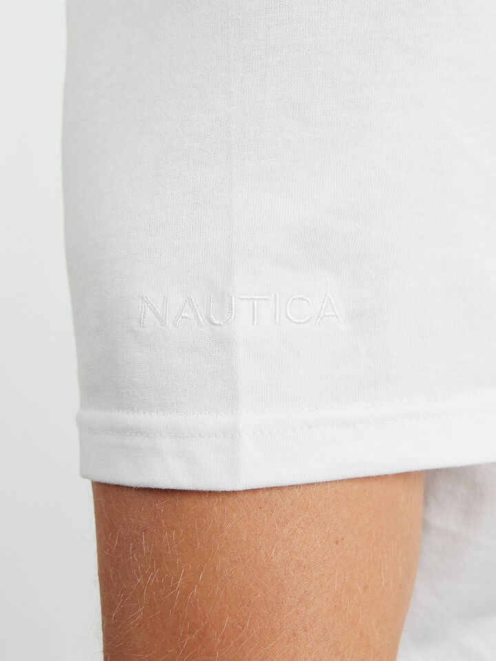 Nautica Essentials Collection Bowen Tee, White, hi-res image number 5