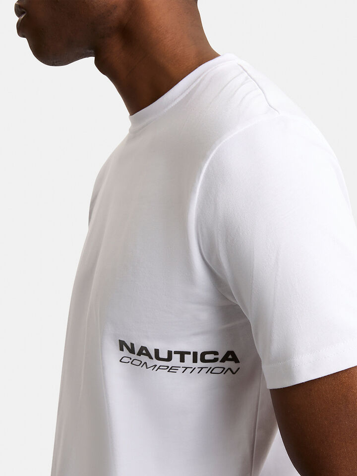 Nautica Competition Canaan Regular Fit T-Shirt, White, hi-res image number 4