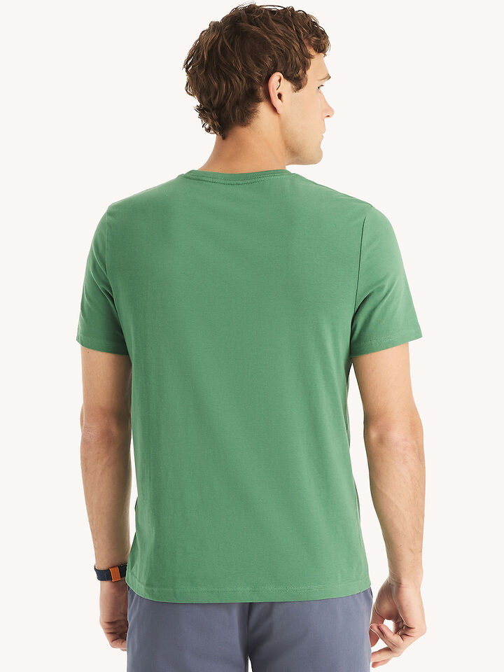 Emblem Regular Fit Tee, Hunter Green, hi-res image number 2