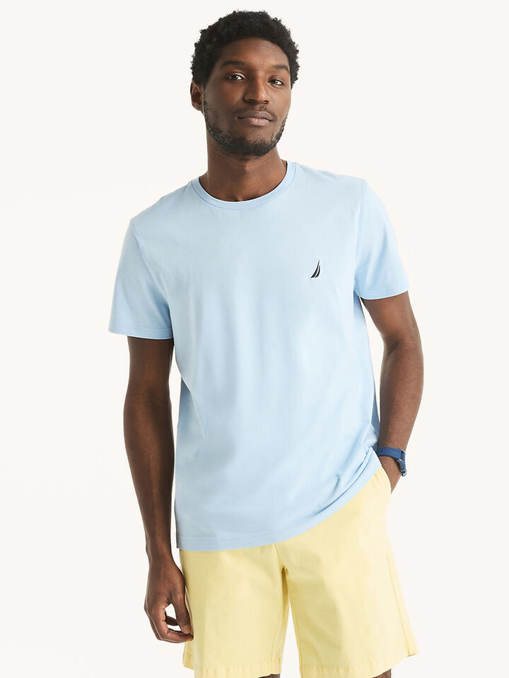 Emblem Regular Fit Tee, Crystal Bay Blue, hi-res image number 1