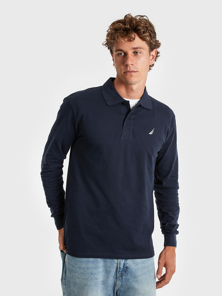 Nautica Essentials Collection Heavyweight Rugby Polo