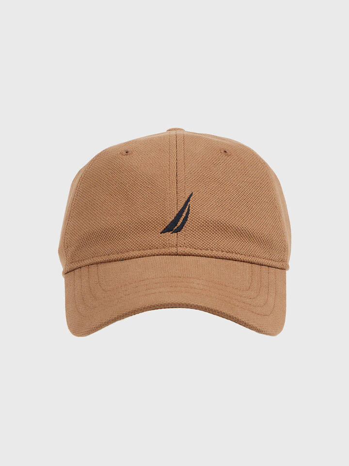 Nautica Essentials Collection Pique Cap, Coastal Timber, hi-res image number 3