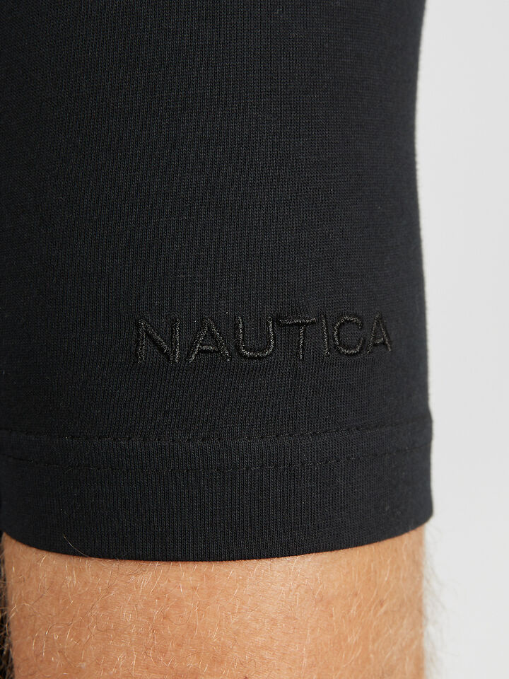 Nautica Essentials Collection Bowen Tee, Black, hi-res image number 5