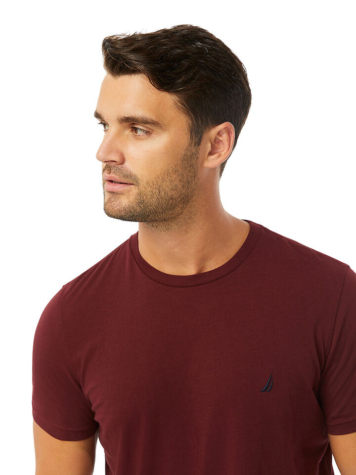 Emblem Regular Fit Tee, Royal Burgundy, hi-res image number 3