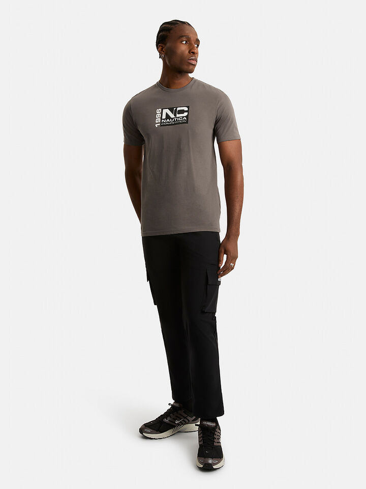 Nautica Competition Monte Regular Fit T-Shirt, Charcoal, hi-res image number 3