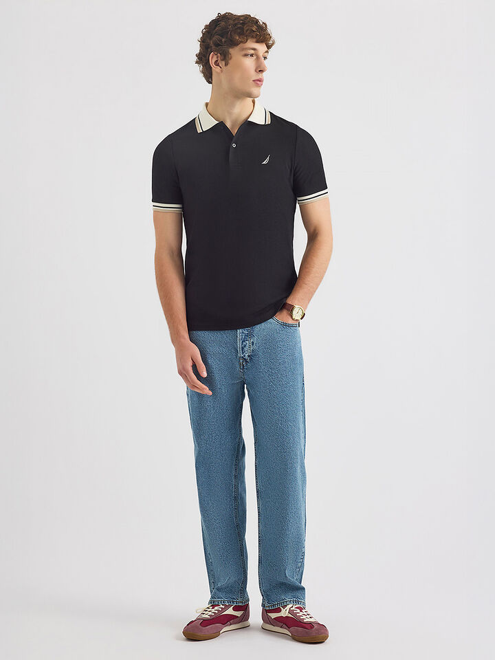 Bay Regular Fit Polo, Black, hi-res image number 3