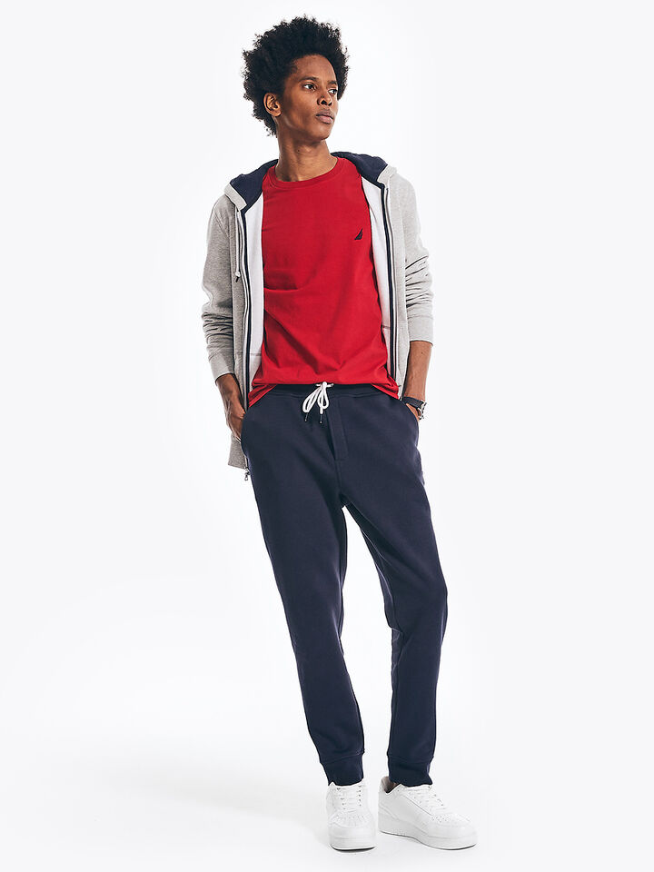 Emblem Regular Fit Tee, Tango Red, hi-res image number 3