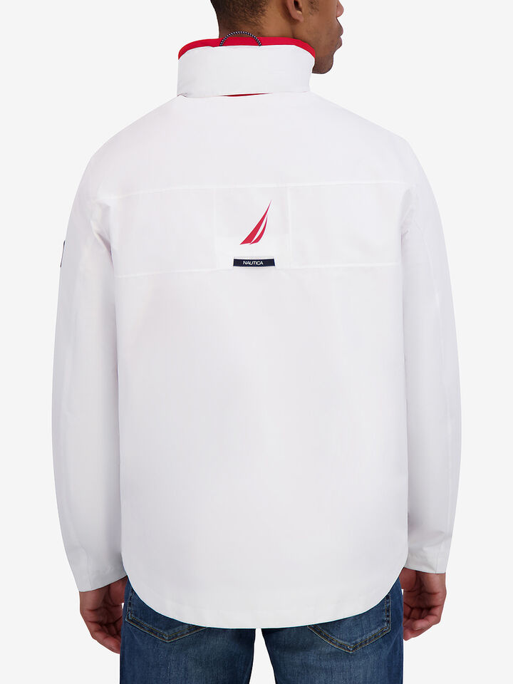 Regular Fit Sailing Jacket, Bright White, hi-res image number 4