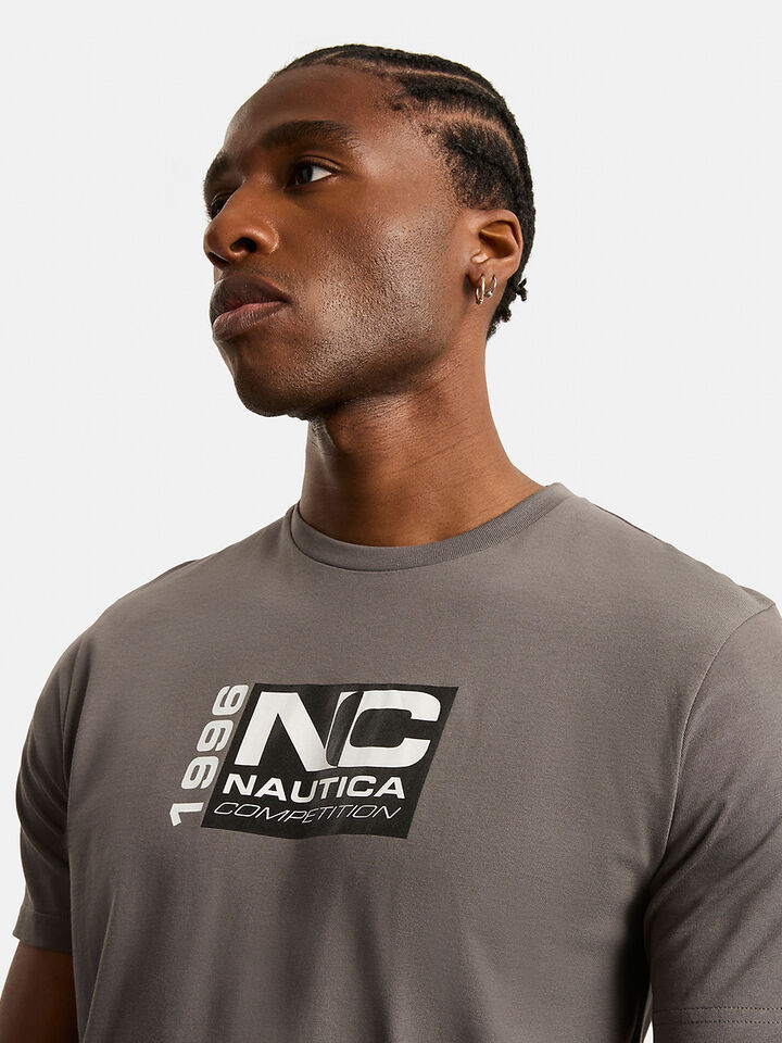 Nautica Competition Monte Regular Fit T-Shirt, Charcoal, hi-res image number 4