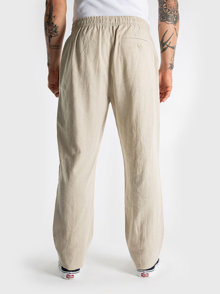 Relaxed Fit Linen Pant