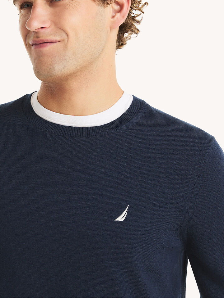 Peformance Crewneck Sweater, Navy, hi-res image number 4