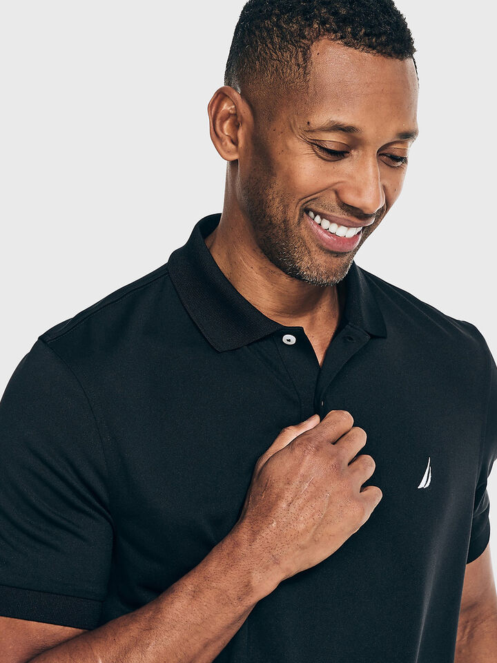 Essentials Regular Fit Pique Polo, Black, hi-res image number 3