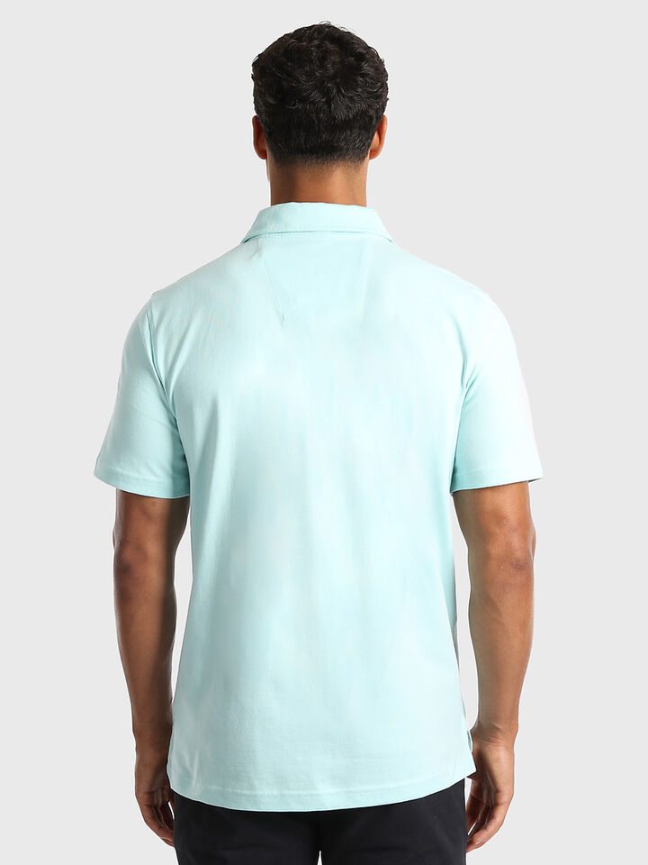 Axel Jersey Cotton Polo, Seawater, hi-res image number 2