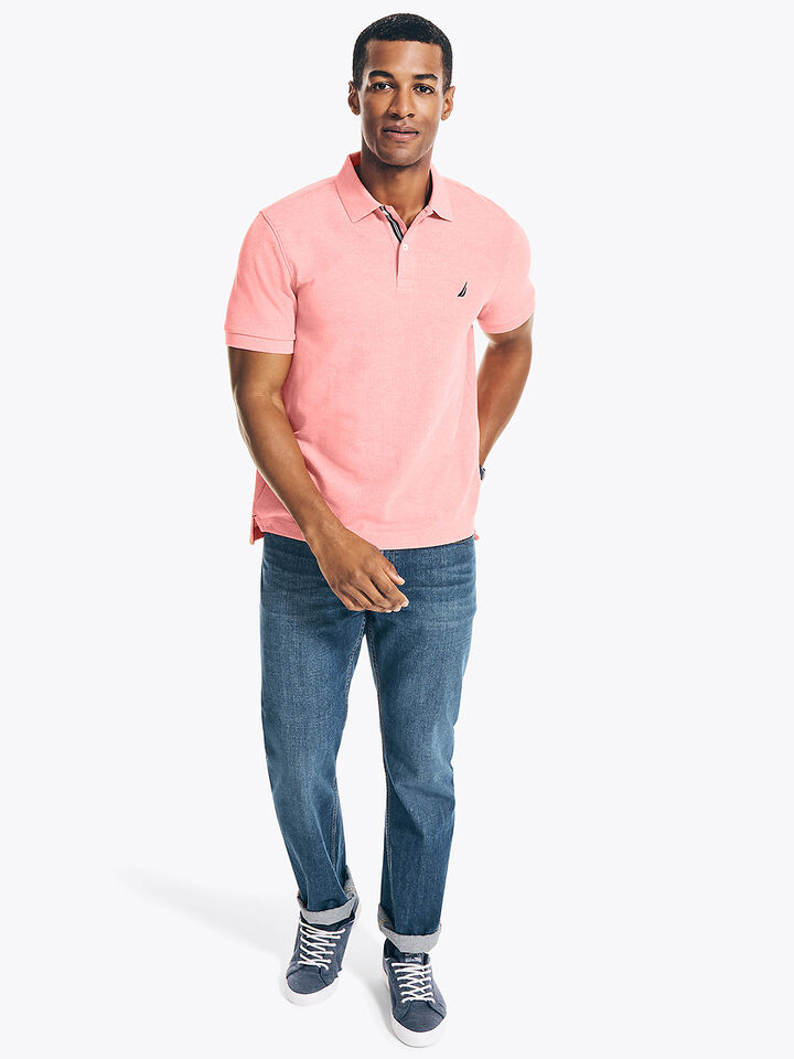 Essentials Regular Fit Pique Polo, Teaberry, hi-res image number 3