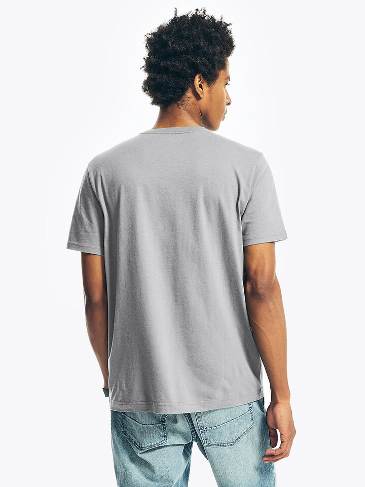 Nautica Essentials Collection Regular Fit Deck Tee, Charcoal, hi-res image number 2