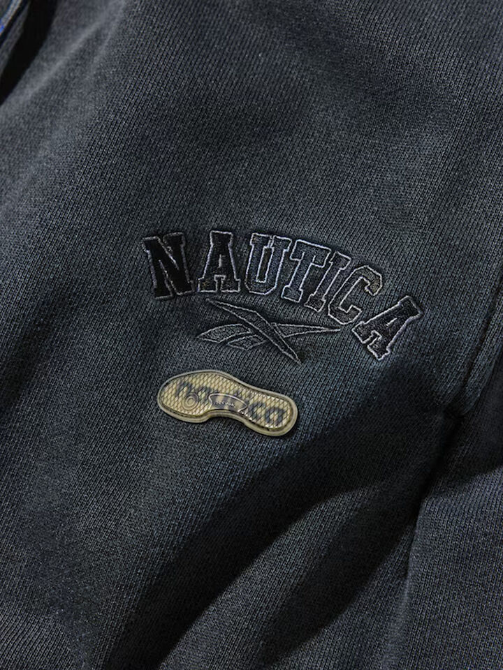 Special Edition Nautica Japan x Reebok Heavyweight Pigment Dyed Track Pants, Black, hi-res image number 3