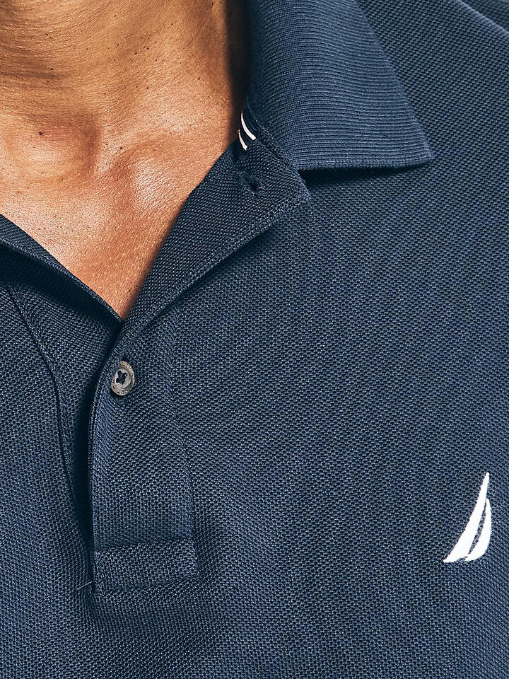 Essentials Regular Fit Pique Polo, Navy, hi-res image number 5