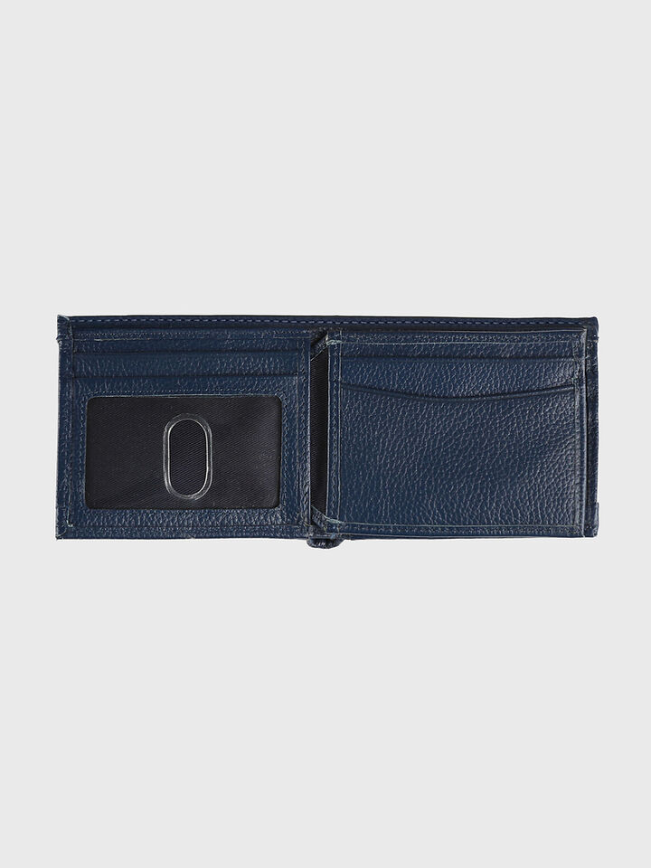 Logo Rubber Leather Bifold Wallet