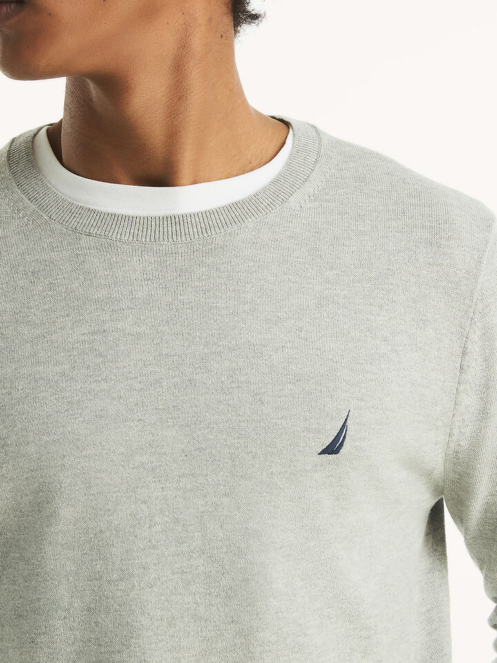 Peformance Crewneck Sweater, Grey Heather, hi-res image number 4