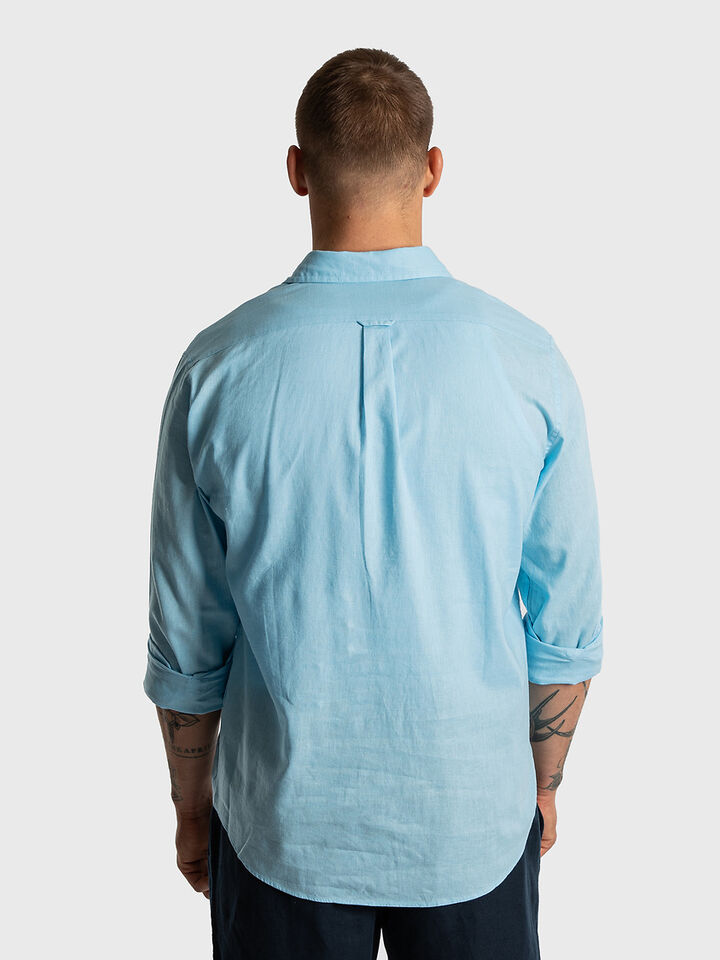 Nautica Essentials Collection Long Sleeve Linen Shirt