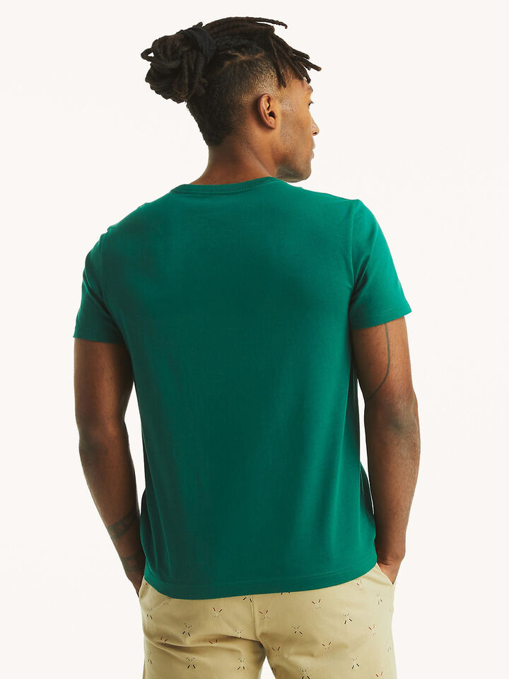 Emblem Regular Fit Tee, Leaf Green, hi-res image number 2