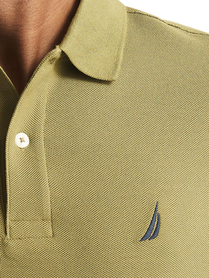 Essentials Regular Fit Pique Polo, Cape Olive, hi-res image number 5