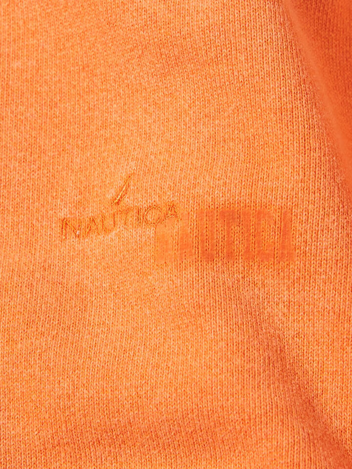 Nautica Japan Bleached Hidden Logo Crew Sweat, Orange, hi-res image number 2