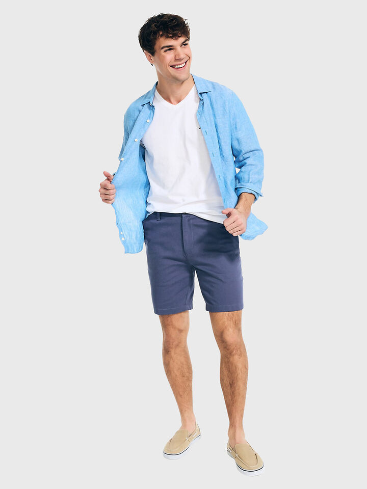 Nautica Essentials Collection Deck Tee, White, hi-res image number 4