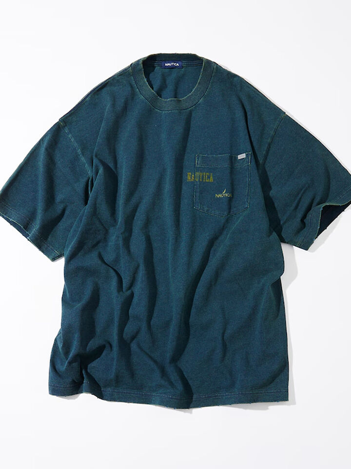 Nautica Japan Mixed Logo Pocket Tee