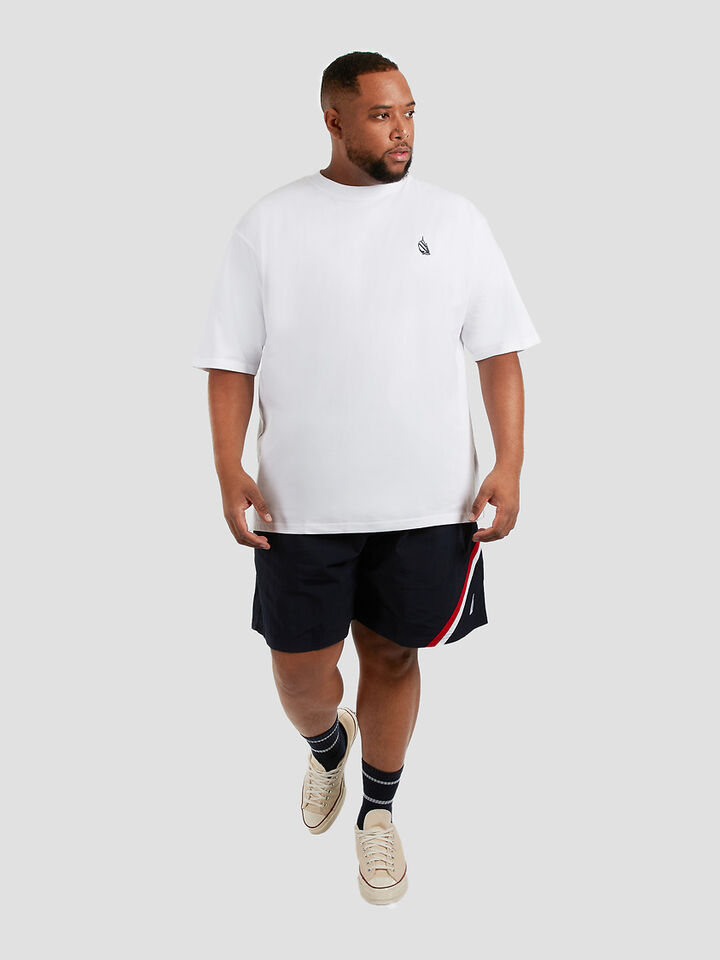 Big & Tall Essentials Cowes Tee, White, hi-res image number 3