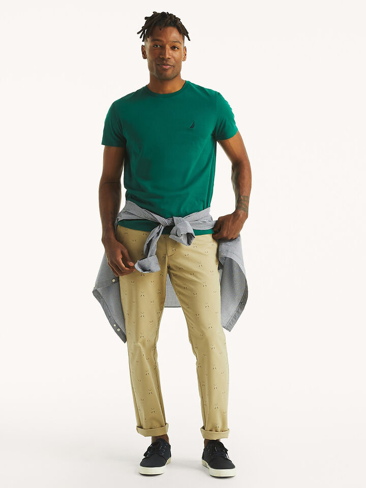 Emblem Regular Fit Tee, Leaf Green, hi-res image number 3