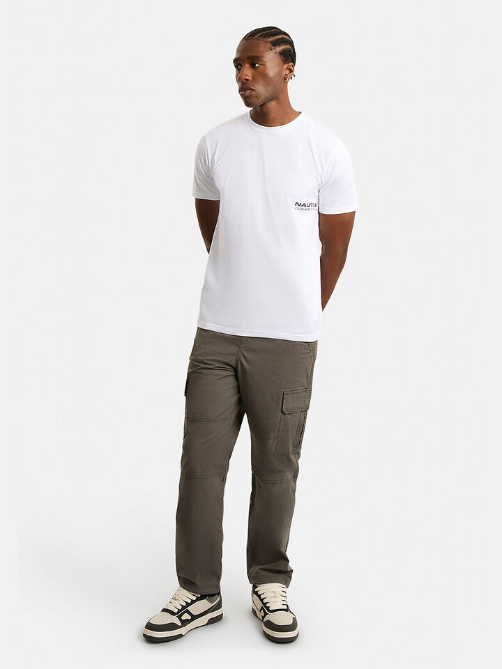 Nautica Competition Canaan Regular Fit T-Shirt, White, hi-res image number 3