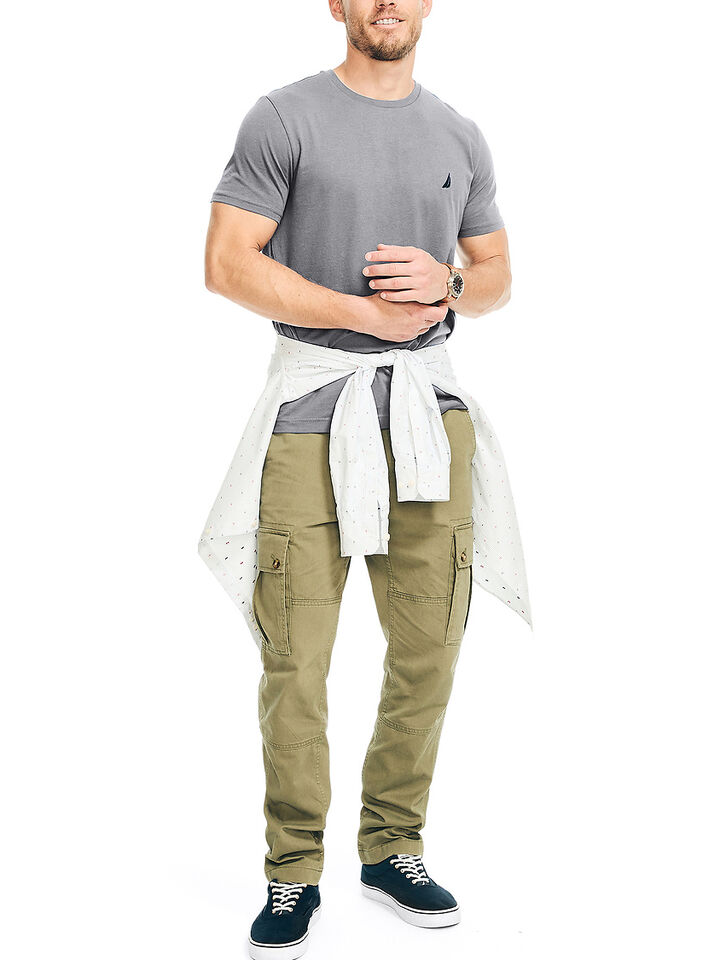 Emblem Regular Fit Tee, Charcoal Heather, hi-res image number 3