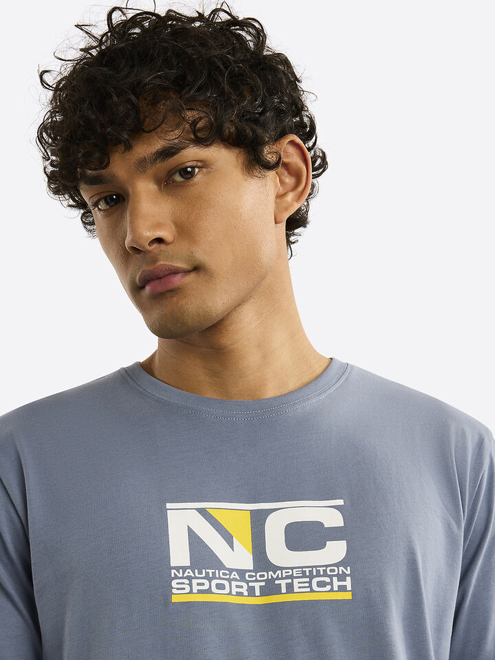 Nautica Competition Sandyford T-shirt, Slate Blue, hi-res image number 4