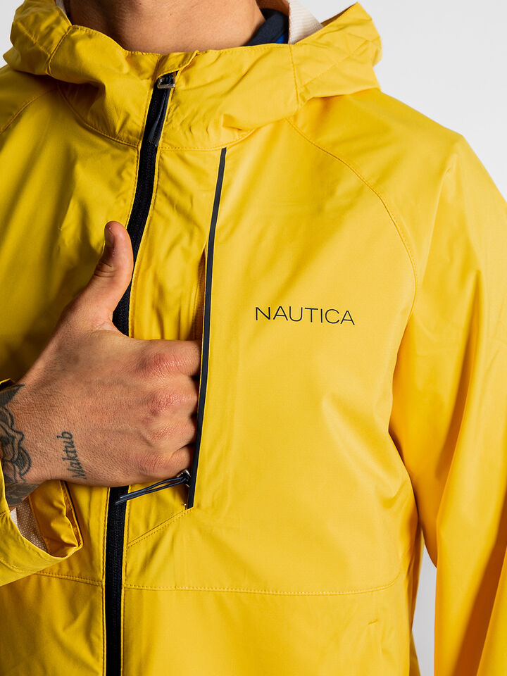 Lightweight Regular Fit Packable Shell Jacket, Dafodil, hi-res image number 3