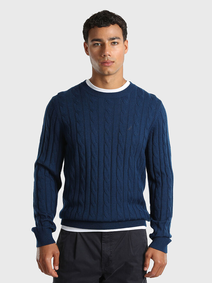 Merino Wool Cable Knit Sweater