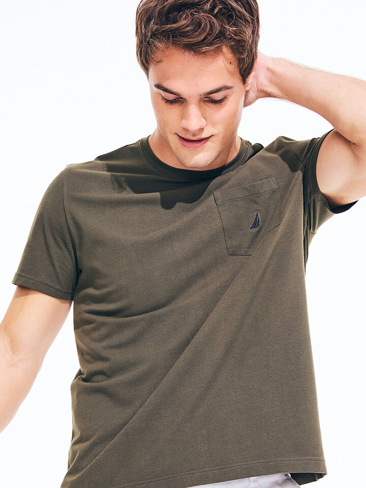 Emblem Regular Fit Tee, Forest Night, hi-res image number 4