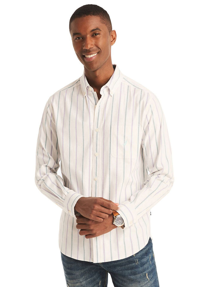 Long Sleeve Oxford Stripe Shirt