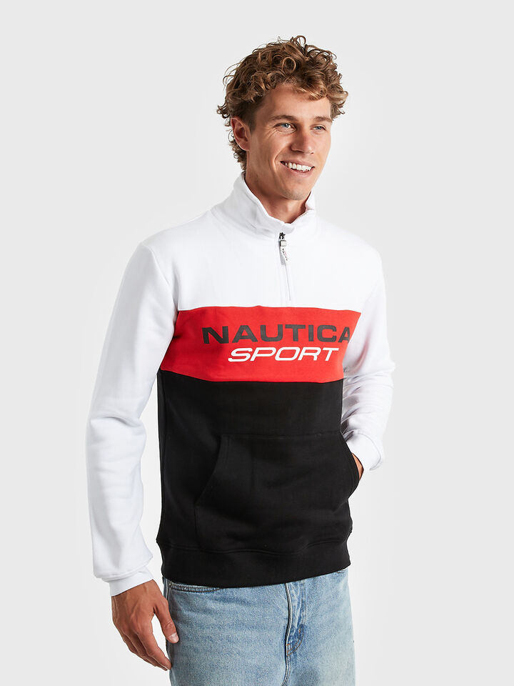 Nautica Sport Addison &frac14; Zip Sweater