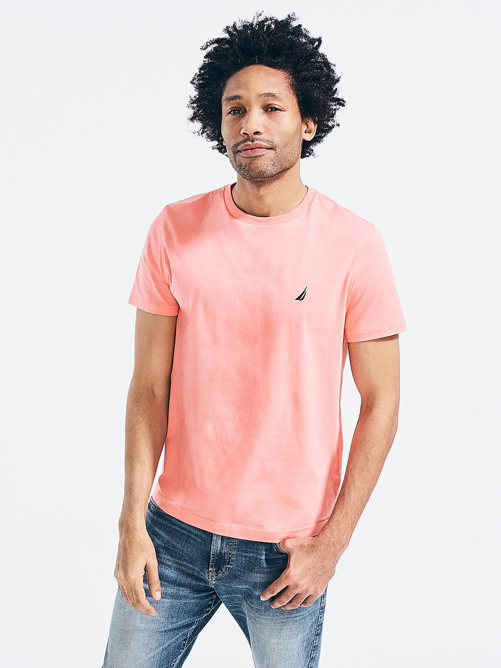 Emblem Regular Fit Tee, Pale Coral, hi-res image number 1