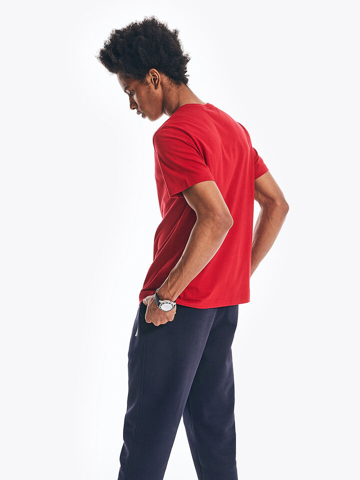 Emblem Regular Fit Tee, Tango Red, hi-res image number 2