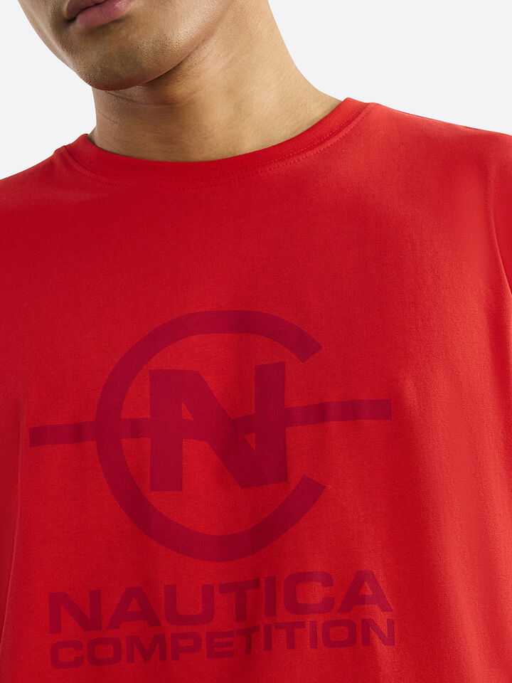Nautica Competition Newry T-shirt, True Red, hi-res image number 4
