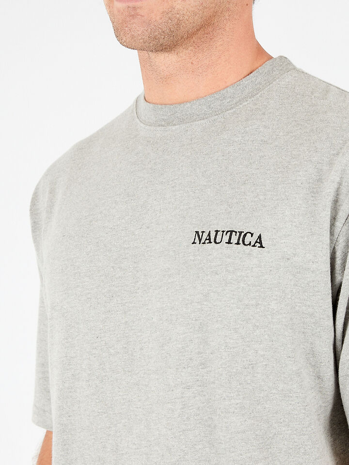 Spinnaker Collection Gaunt Heavyweight Tee, Grey Marl, hi-res image number 3