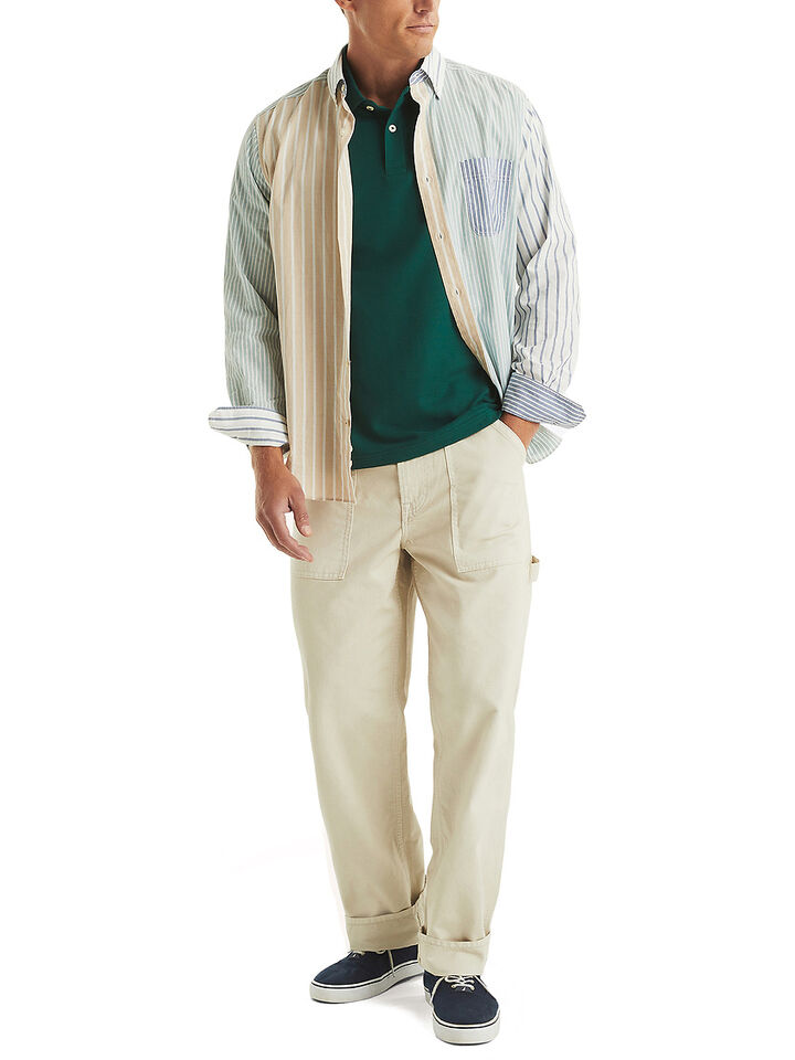 Essentials Regular Fit Pique Polo, Deep Spruce, hi-res image number 3